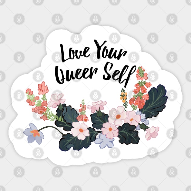 Love your queer self Sticker by FabulouslyFeminist